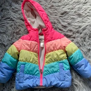 OshKosh B’Gosh Rainbow Puff Jacket (3T)